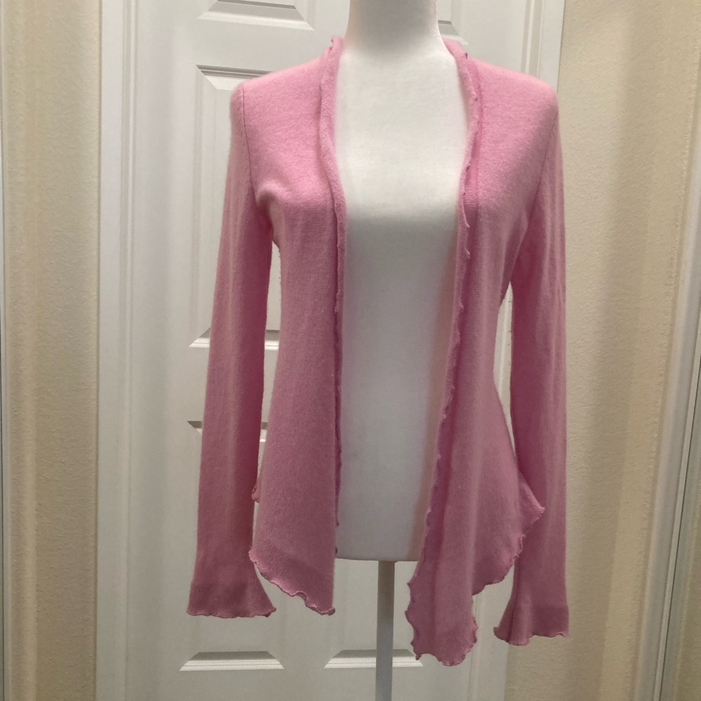 Newman Marcus pink cashmere cardigan